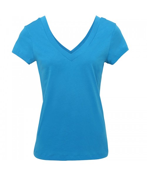 Plain Sheer Jersey Double-V t-shirt Bella +Canvas 110 GSM